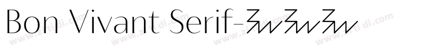 Bon Vivant Serif字体转换
